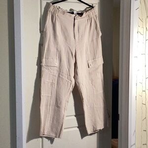 Raw edge pants
